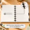 Grid pontilhado sutil de 5x5mm do refil pontilhado Achala Journal para escrita fluida e bullet journaling