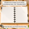Refil pontilhado reposicionável em uso criativo para bullet journaling, lettering e mapas mentais
