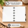 Papel encorpado 90g do refil pontilhado Achala Journal compatível com caneta gel, tinteiro e marcadores sem vazar tinta