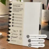 Pacote completo do refil pontilhado com 160 páginas em papel 90g para caderno infinito inteligente Achala Journal