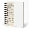 Refil Sem Pauta 90g Plain Canvas Achala Journal com folhas lisas reposicionáveis para caderno inteligente e planners de disco