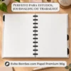 Refil sem pauta reposicionável em uso criativo para ilustrações, caligrafia, lettering e mapas conceituais