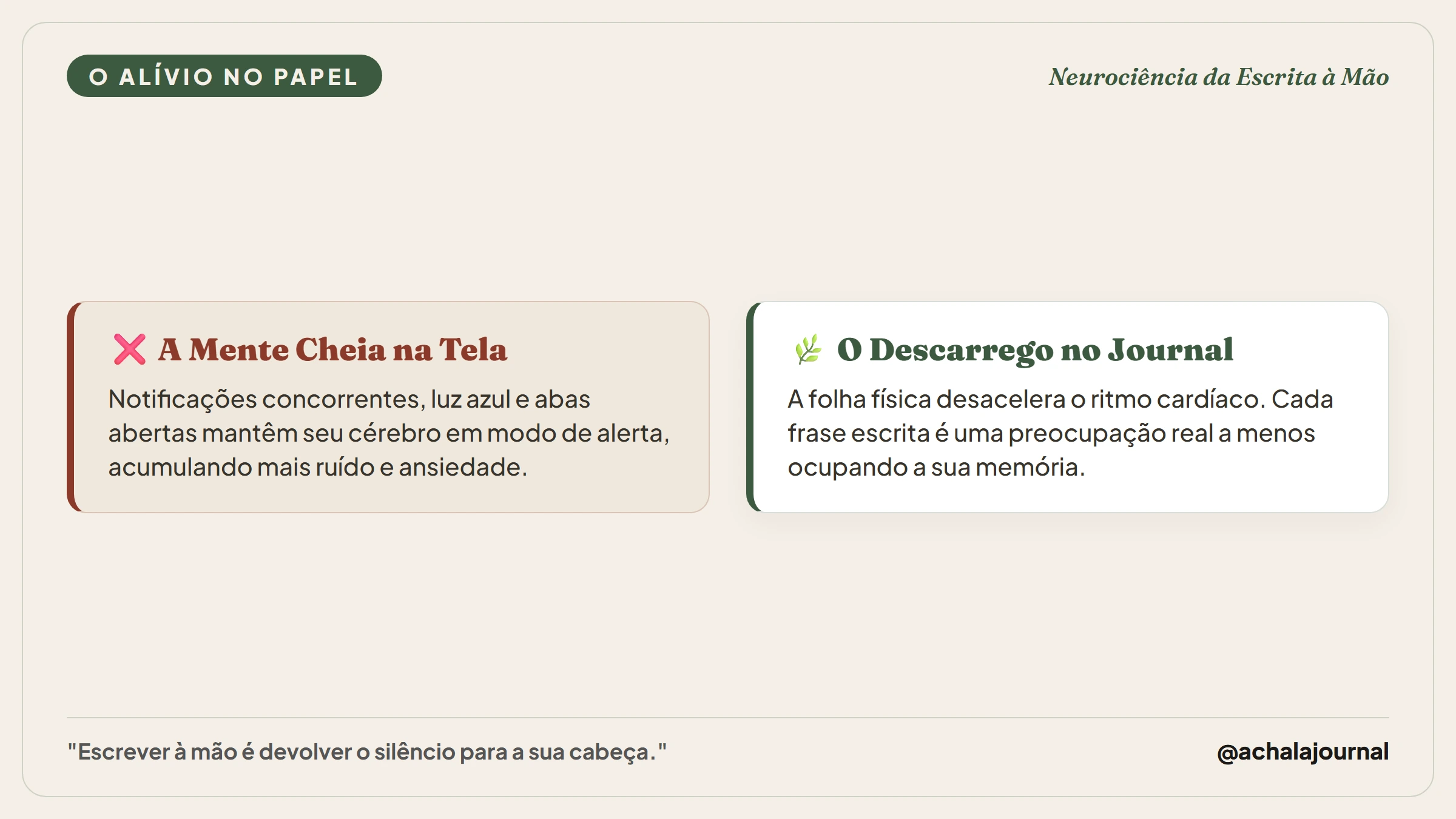 Mãos escrevendo em um caderno artesanal com foco e iluminação acolhedora da manhã