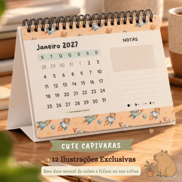 12 Ilustrações Exclusivas Capivaras 2027 12 Ilustrações Exclusivas de Capivaras Cute Capivaras 2027