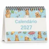 Calendário de Mesa 2027 Cute Capivaras Capa A5 Calendário de Mesa 2027 Cute Capivaras Planner A5 Achala Journal