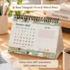 Formato A5 Horizontal Compacto para Mesa e Home Office Calendário de Mesa Formato A5 Horizontal Perfeito para Escritório